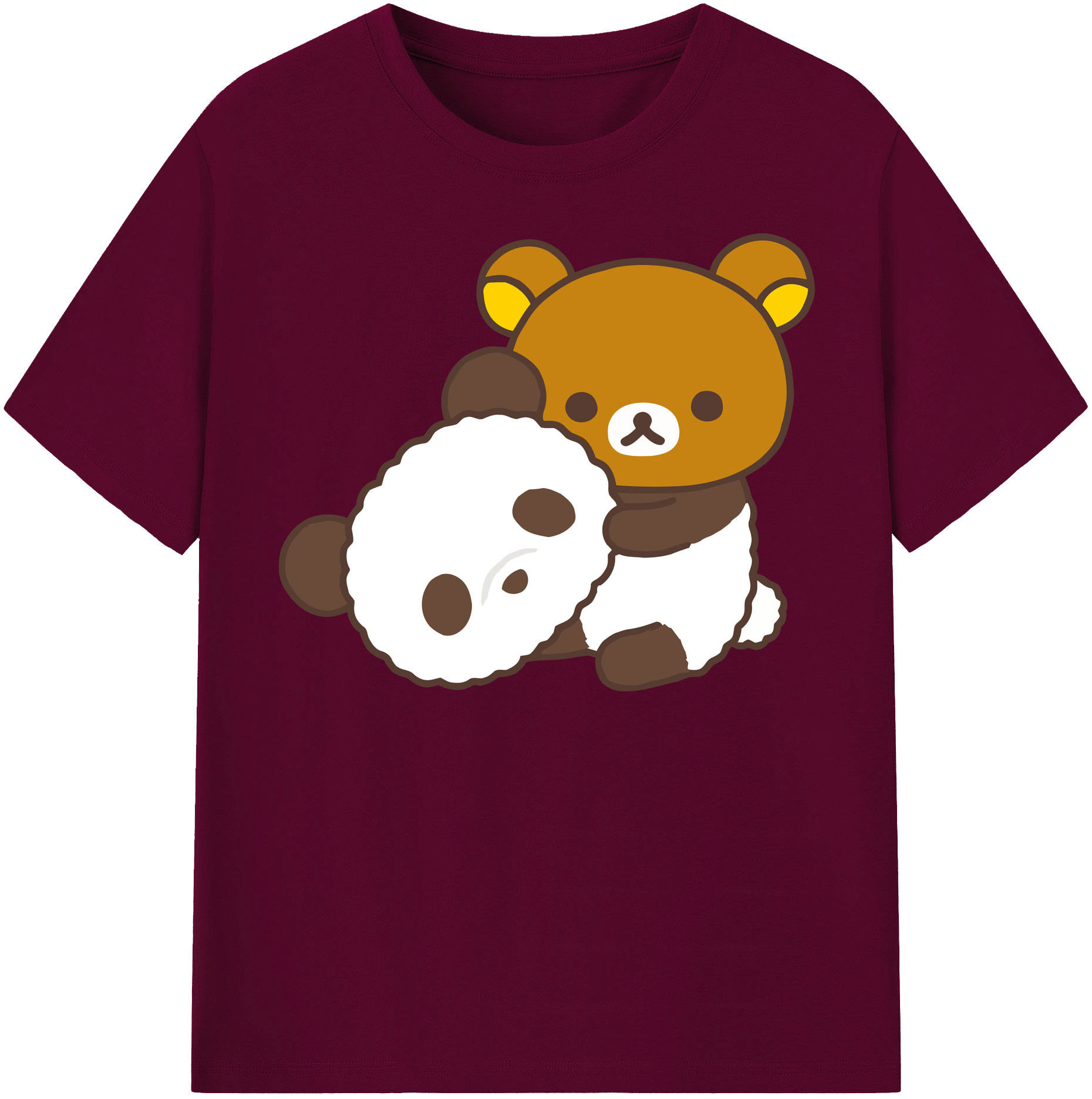 （画像用） リラックマ リラックマ キイロイトリ Rilakkuma Korilakkuma Kiiroitori レディースカジュアルプリントTシャツ（綿100％）